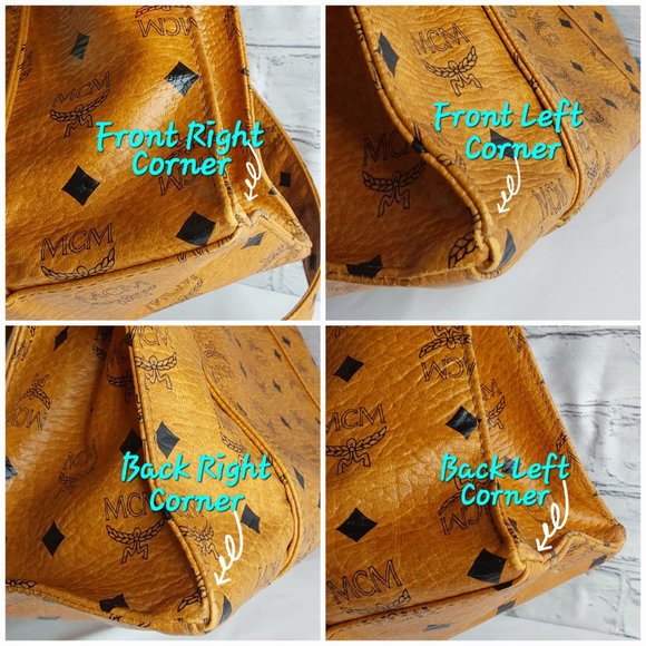 'MCM' 'VISETOS' MONOGRAM LEATHER SHOULDER BAG & DUST BAG 'MADE IN GERMANY' SET - Picture 14 of 16